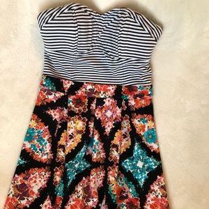 Strapless summer dress